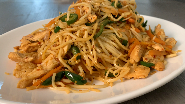 Chicken noodles